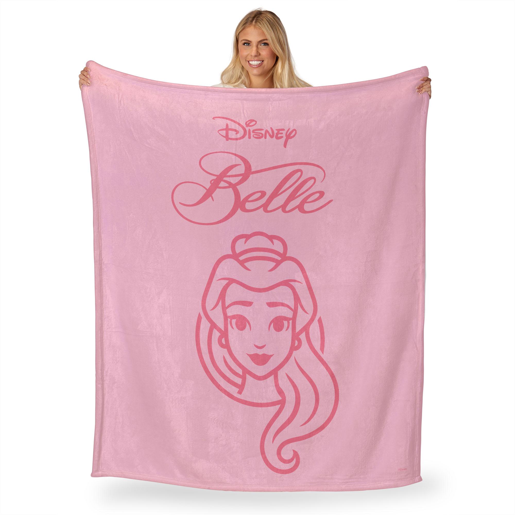 Disney Princesses Iconic Belle Silk Touch Throw Blanket 50x60 Inches