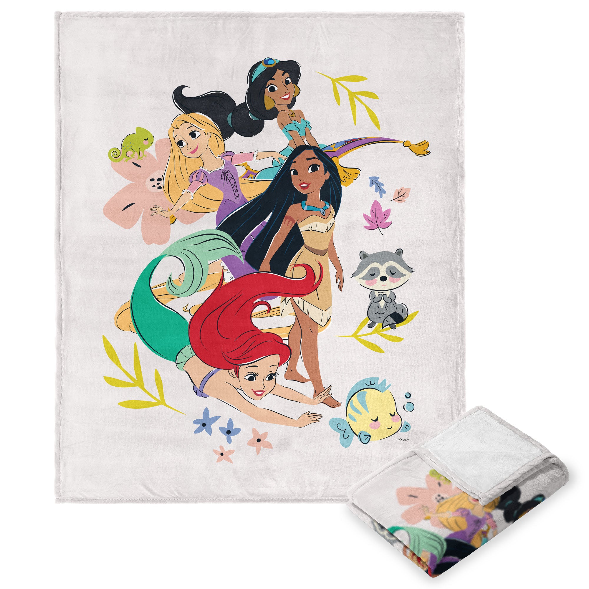 Disney Princesses Heart of A Princess Fun Together Silk Touch Throw Blanket 50x60 Inches