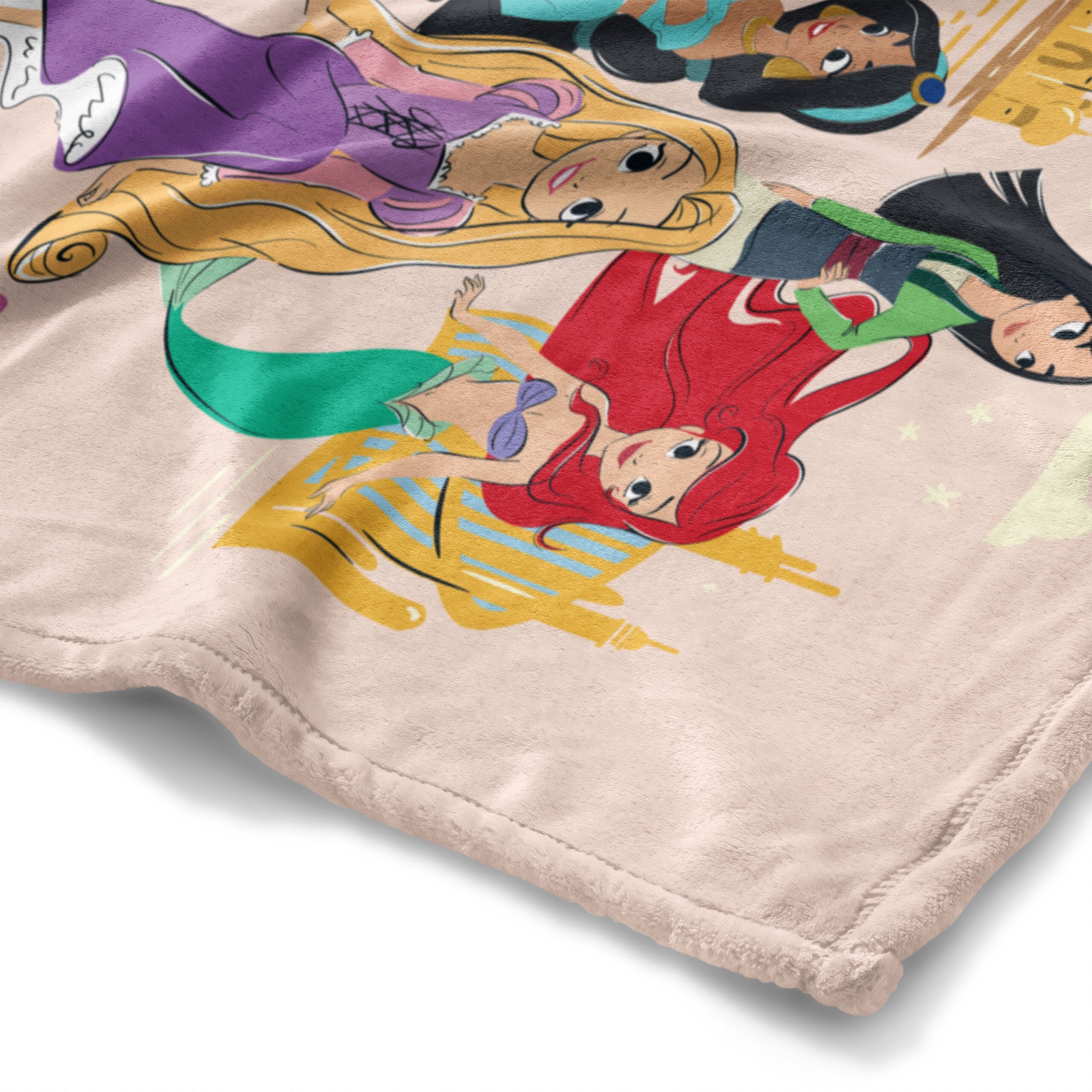 Disney Princesses Heart of A Princess Little But Fierce Silk Touch Throw Blanket 50x60 Inches