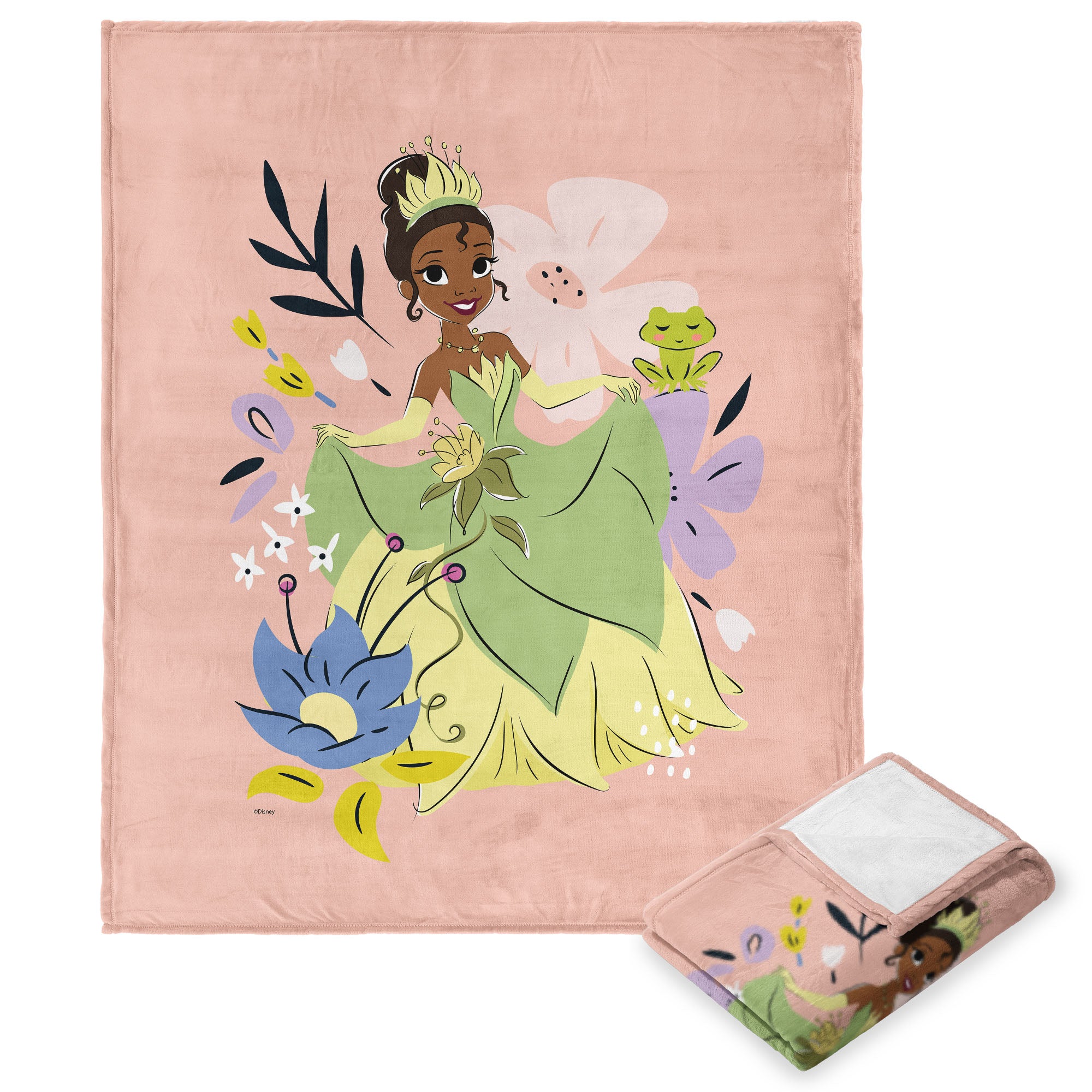 Disney Princesses Heart of A Princess Dreamer Tiana Silk Touch Throw Blanket 50x60 Inches