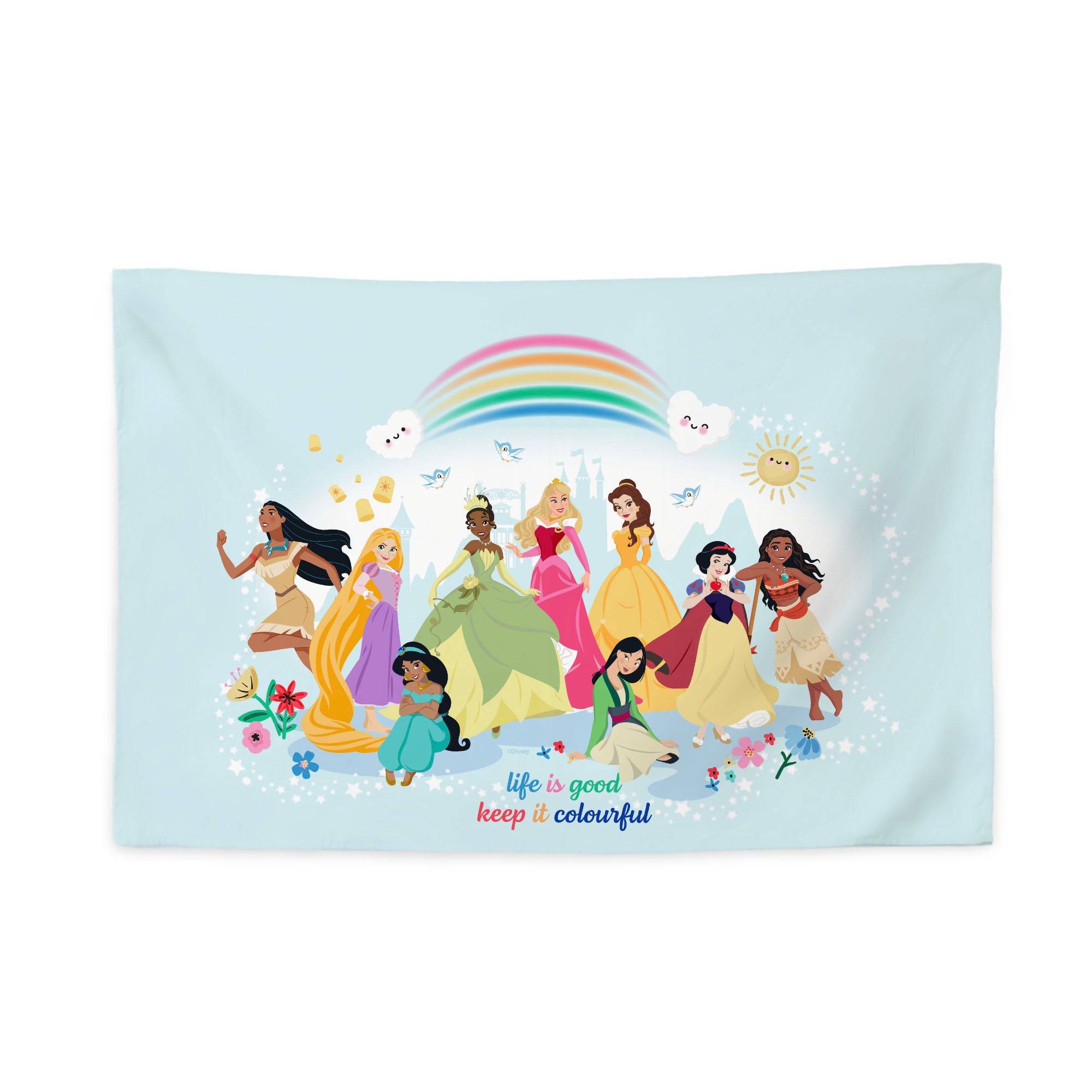 Disney Princesses Life is Colorful Wall Hanging 24x36 inches