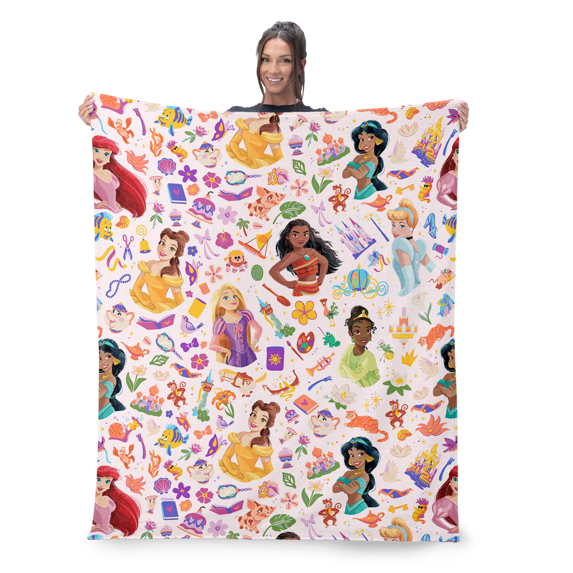 Disney Princess All Princesses Silk Touch Throw Blanket 46x60 inches