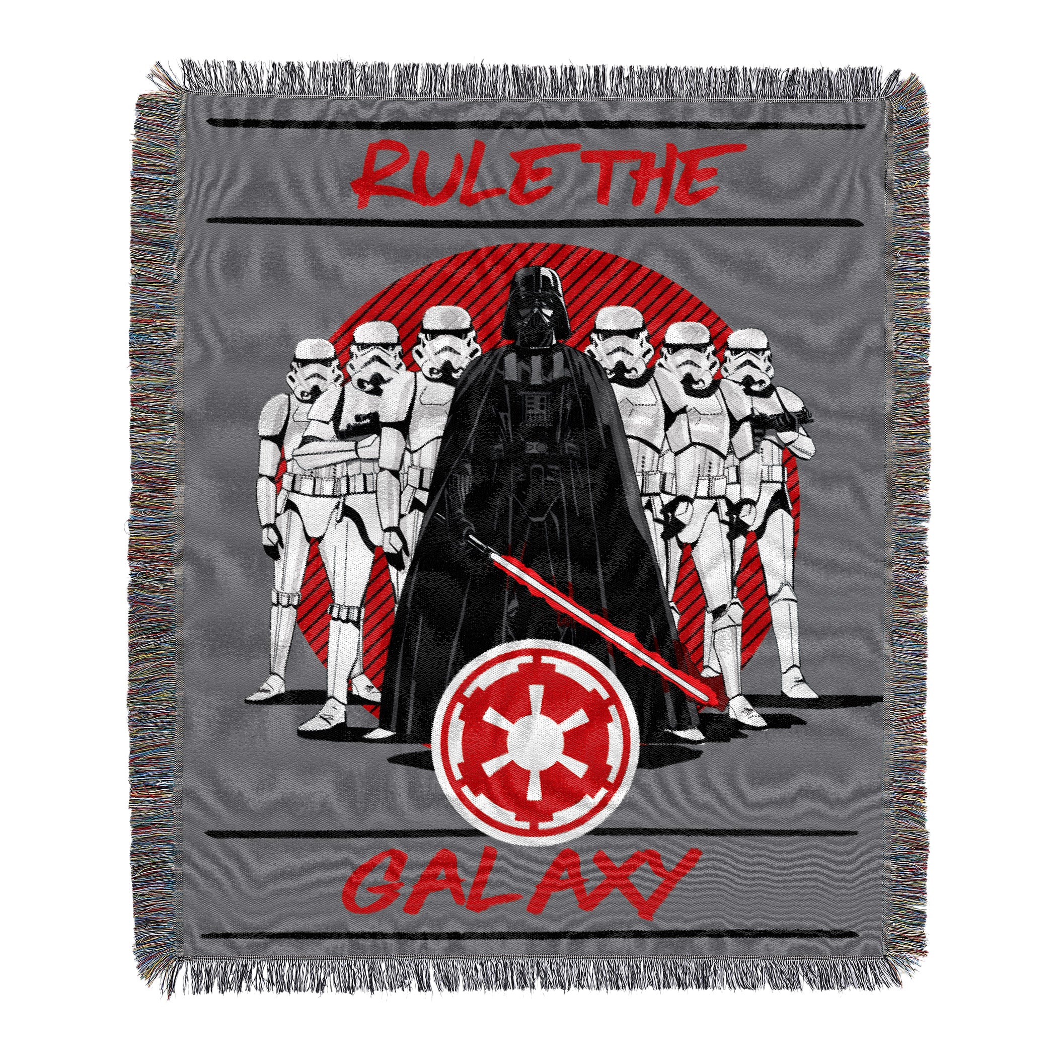 Disney Star Wars Rule The Galaxy Woven Tapestry Throw Blanket 48x60 Inches