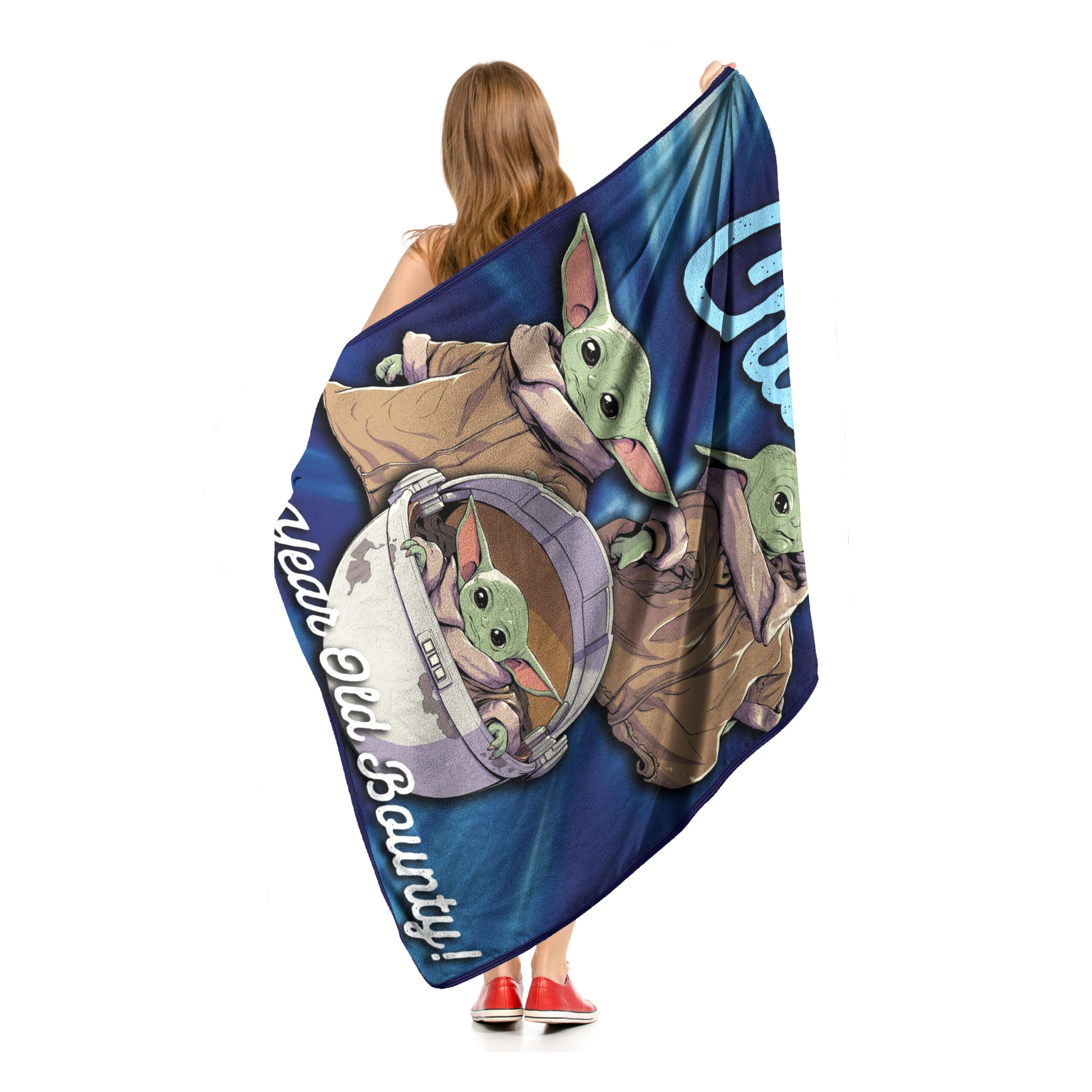 Disney Star Wars The Mandalorian Precious Bounty Micro Raschel Throw Blanket 46x60 Inches