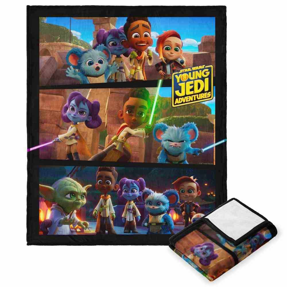 Disney Star Wars Young Jedi Let's Go! Silk Touch Throw Blanket 50x60 Inches