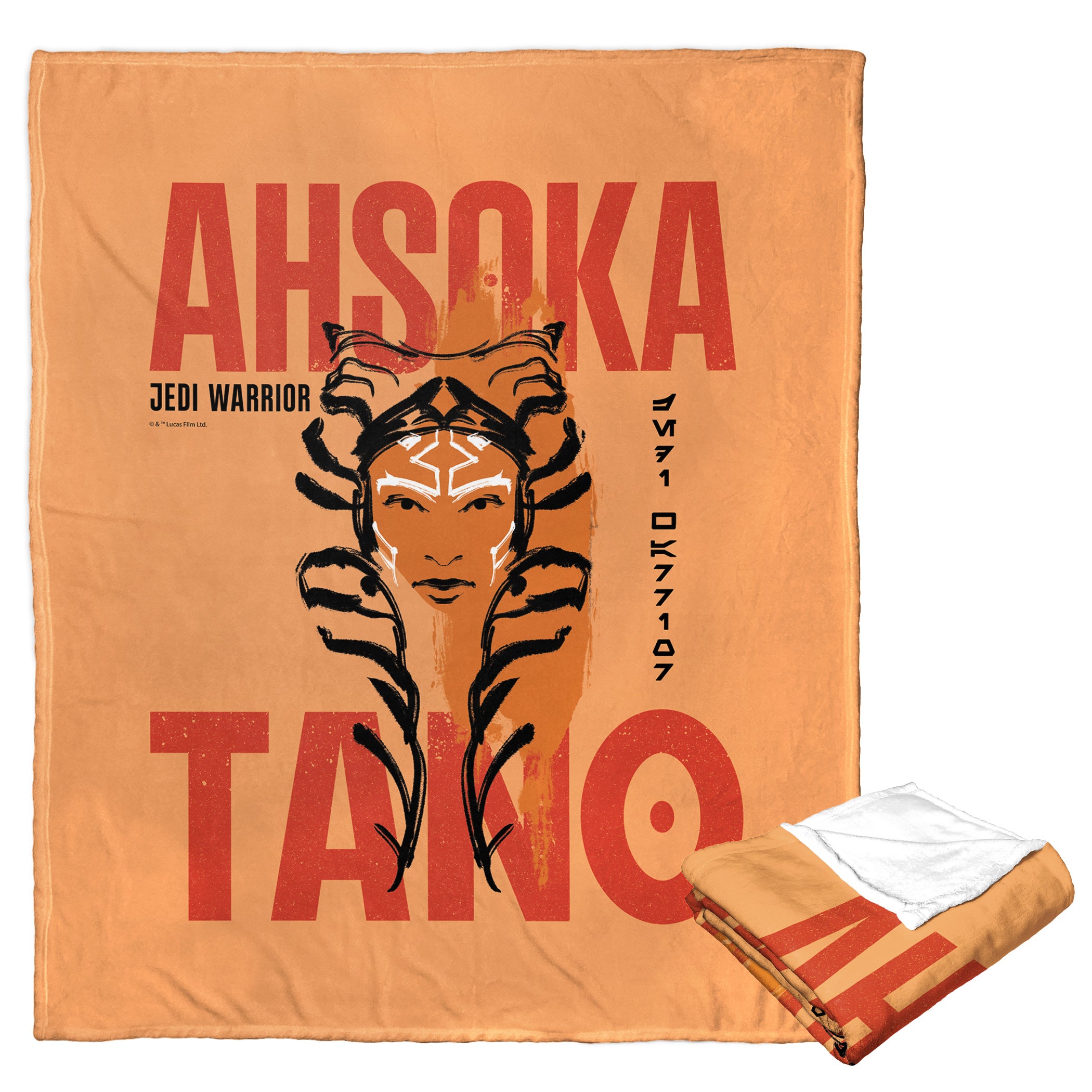 Disney Star Wars Ahsoka Tano Silk Touch Throw Blanket 50x60 Inches