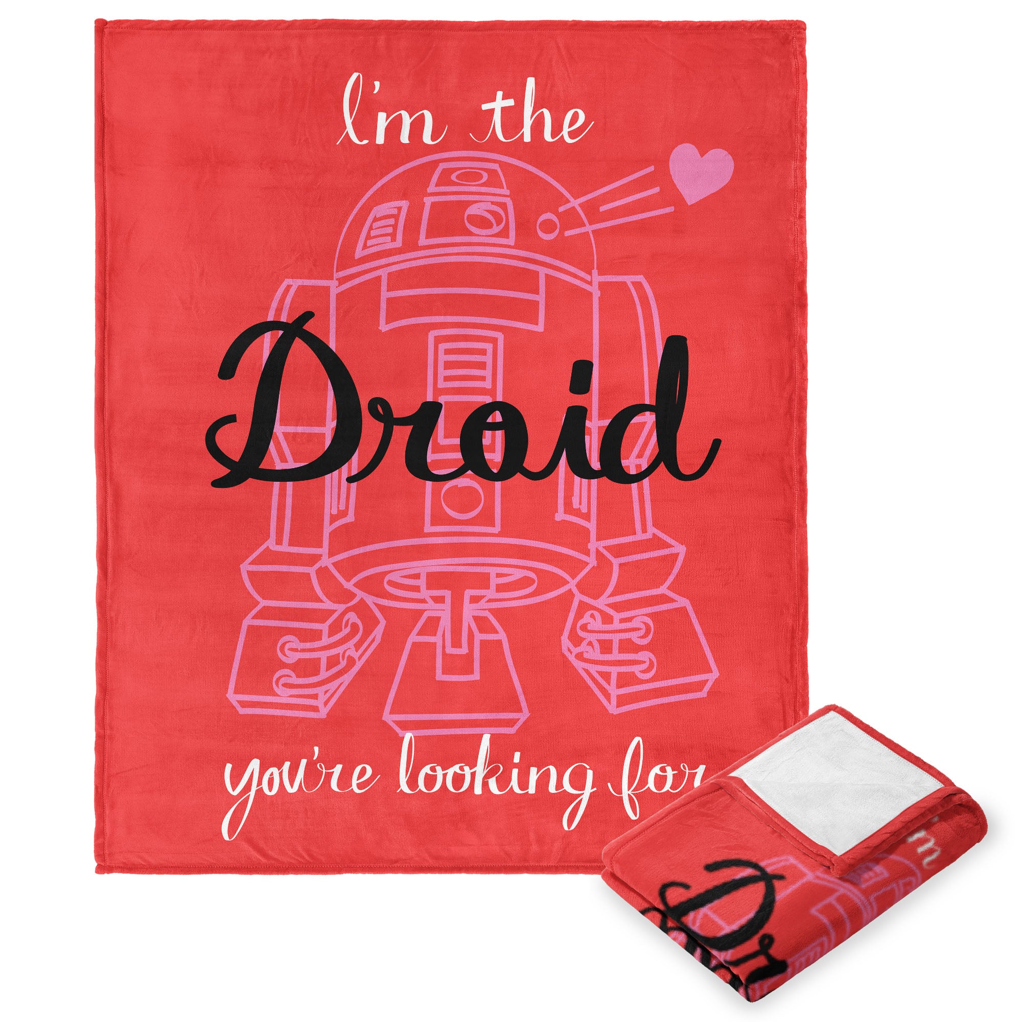 Disney Star Wars Classic Your Droid Silk Touch Throw Blanket 50x60 Inches