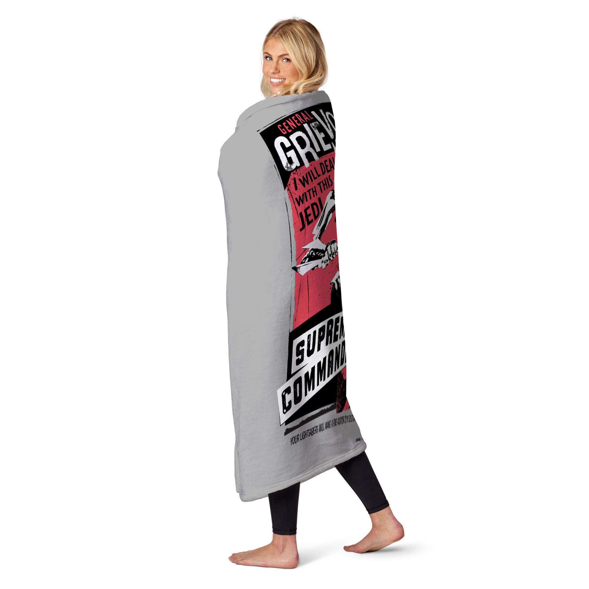 Disney Star Wars General Grievous Silk Touch Throw Blanket 50x60 Inches