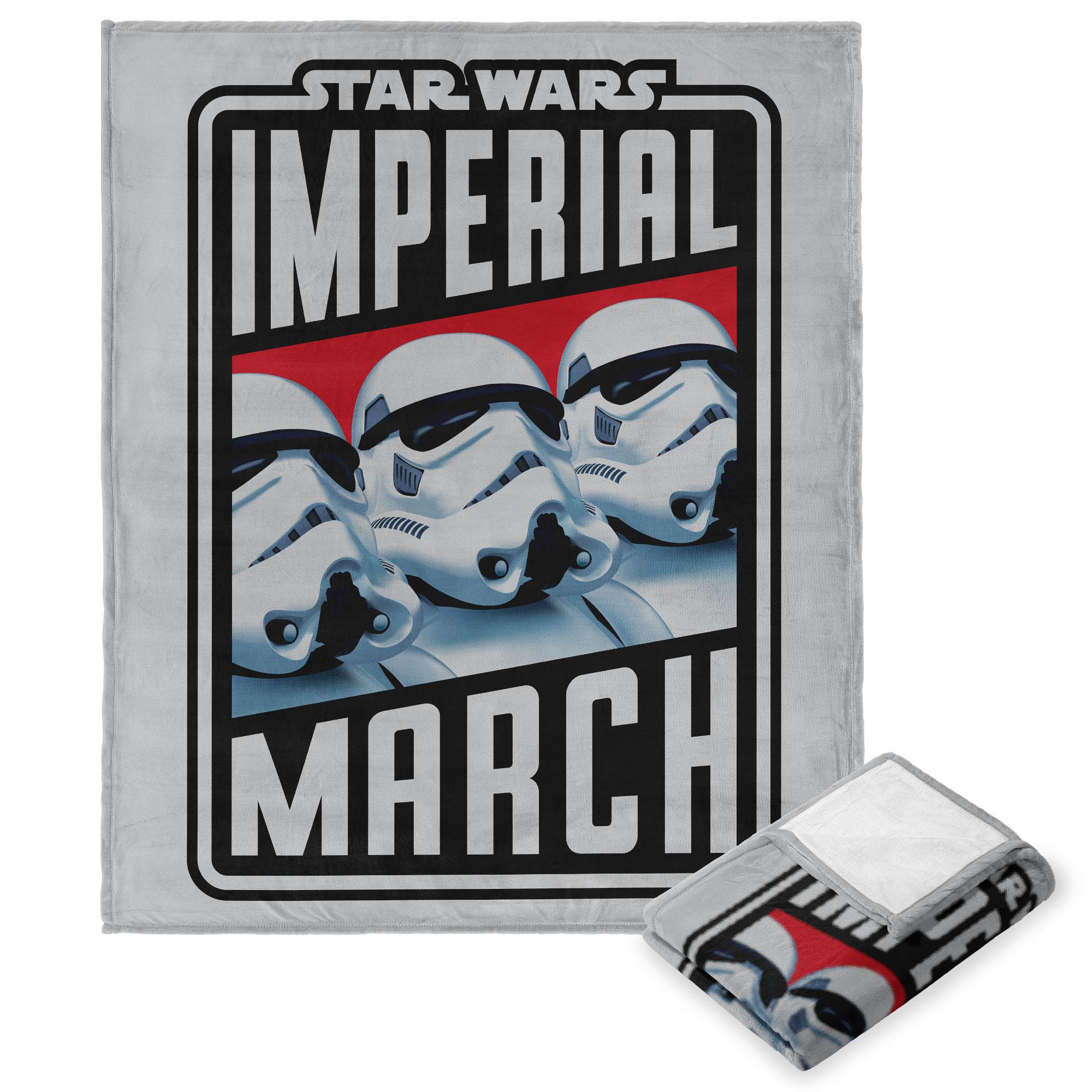 Disney Star Wars Imperial March Silk Touch Throw Blanket 50x60 Inches