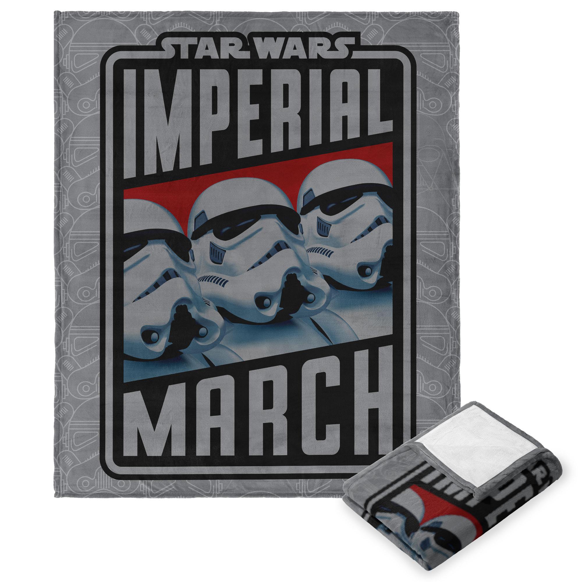 Disney Star Wars Imperial March 2 Silk Touch Throw Blanket 50x60 Inches