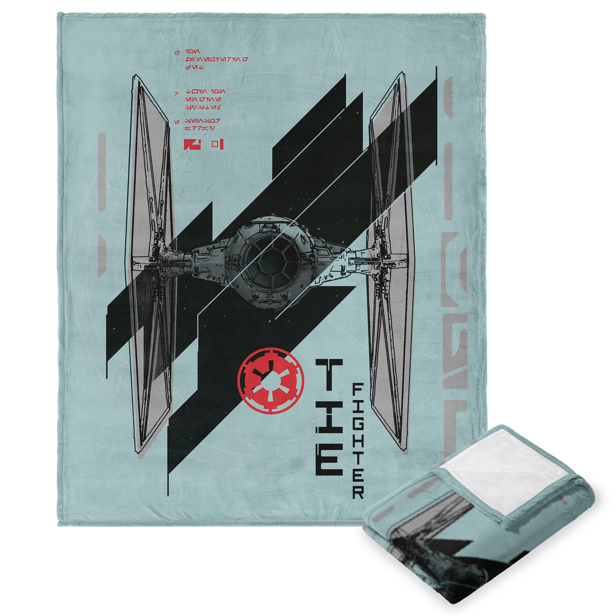Disney Andor Tie Fighter Graphic Silk Touch Throw Blanket 50x60 Inches