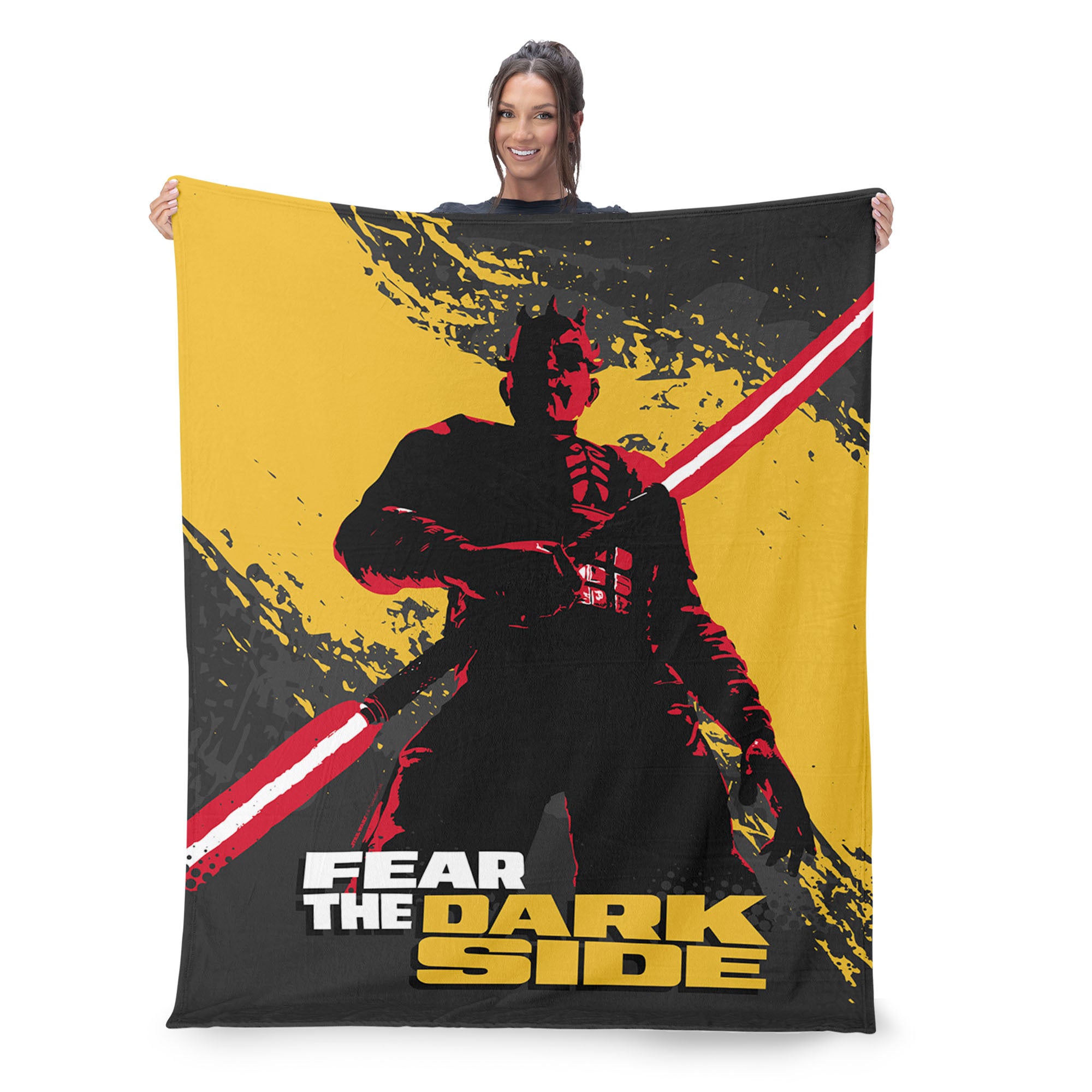 Lucas Star Wars Maul Shadow Lord Fear The Dark Side Silk Touch Throw Blanket 50x60 inches