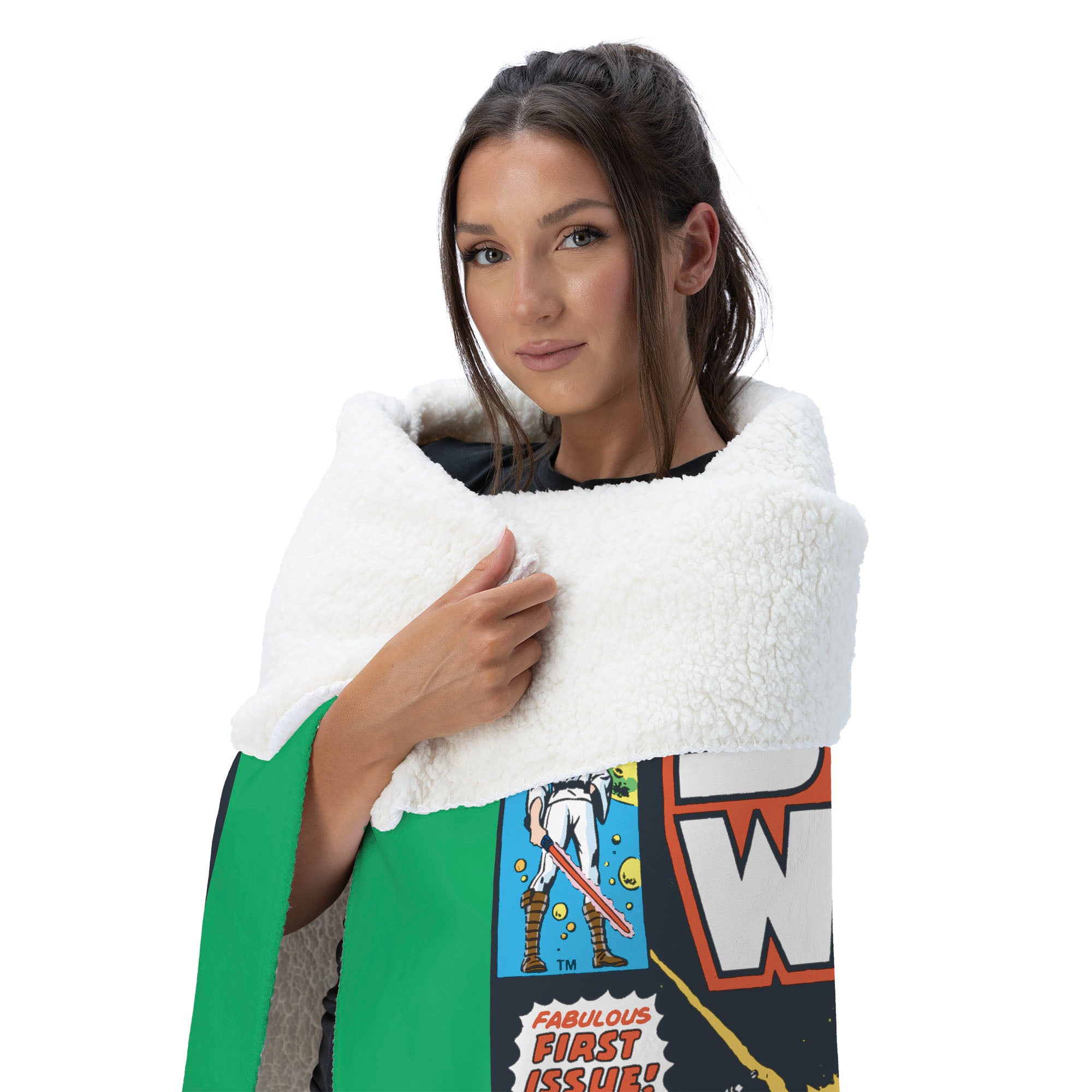 Disney Star Wars Classic Comic Books Luke Silk Touch Sherpa Throw Blanket 50X60 Inches