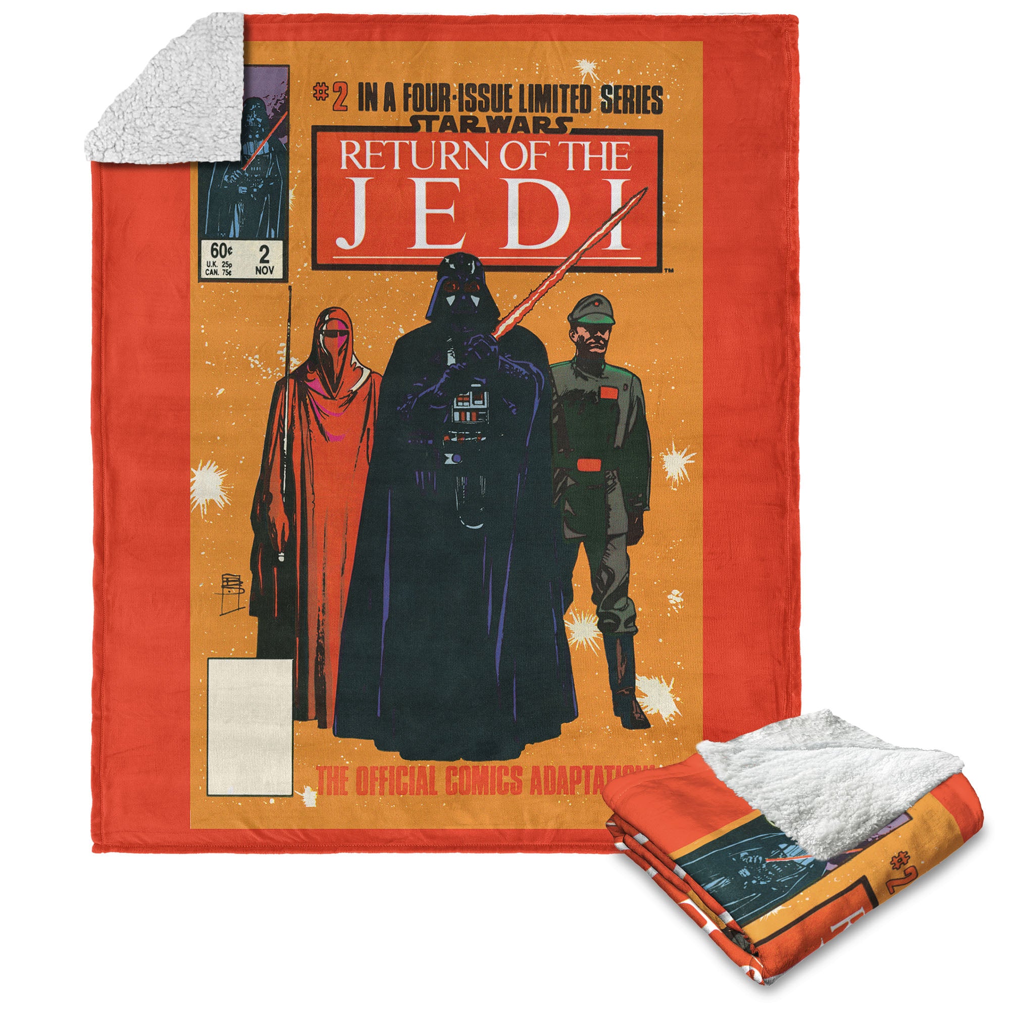 Disney Star Wars Classic Comic Books Empire Silk Touch Sherpa Throw Blanket 50X60 Inches