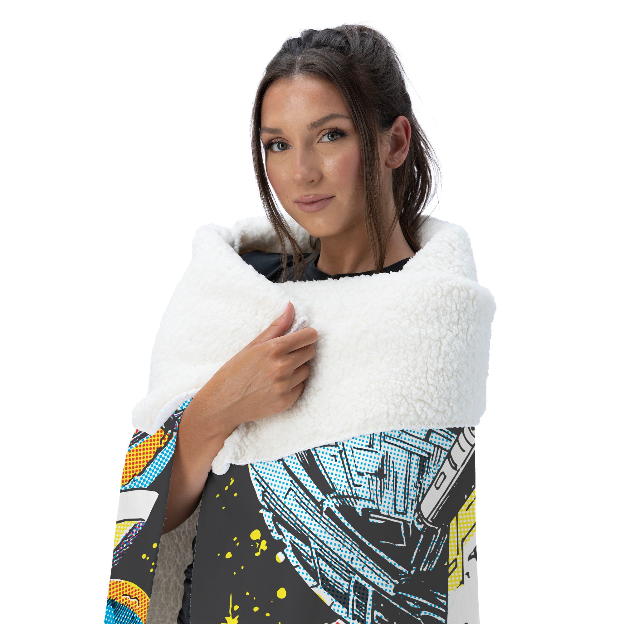 Disney Star Wars Classic Comic Books Rebel Ships Silk Touch Sherpa Throw Blanket 50X60 Inches