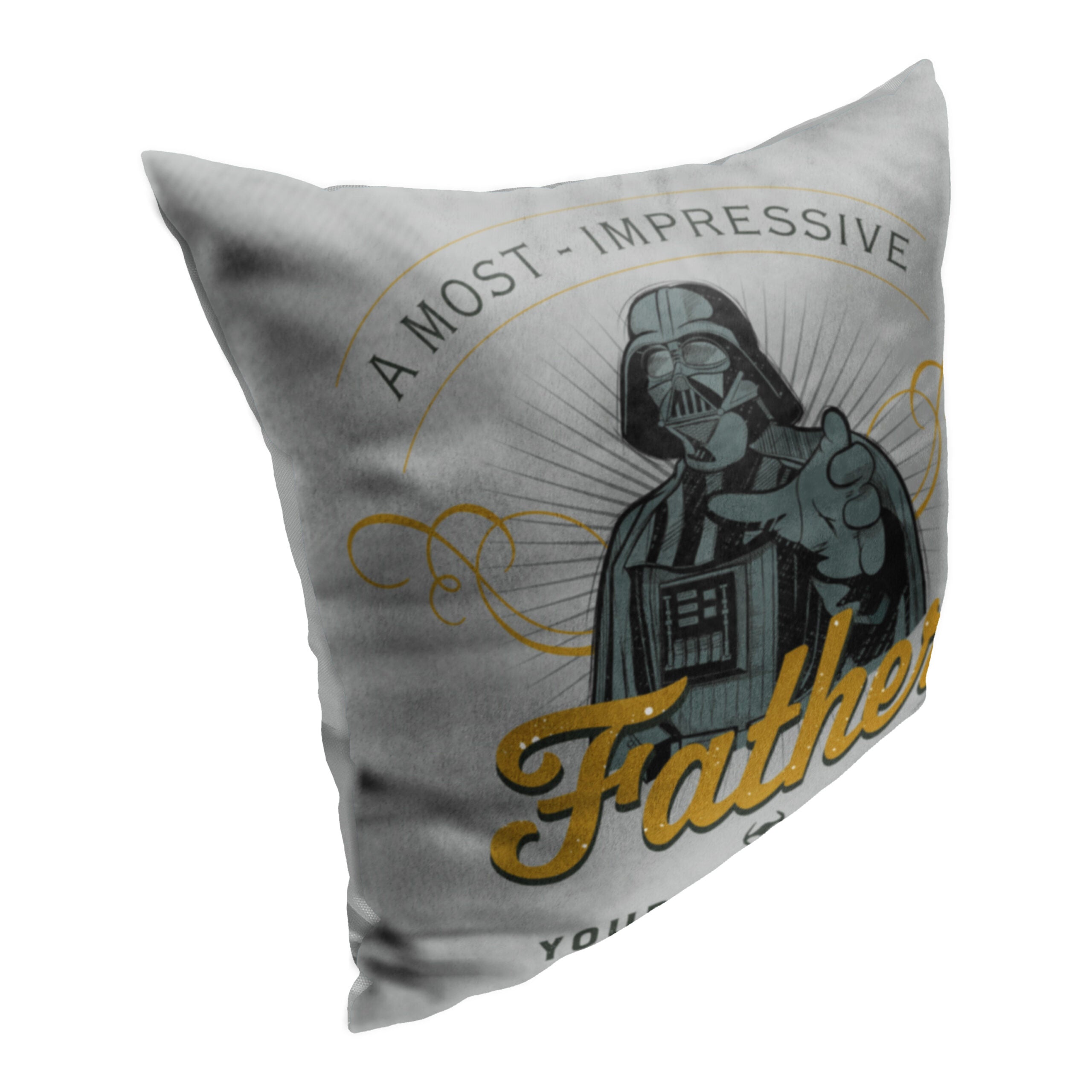 Disney Star Wars Classic Most Impressive Father Personalized Throw Pillow 18x18 Inches