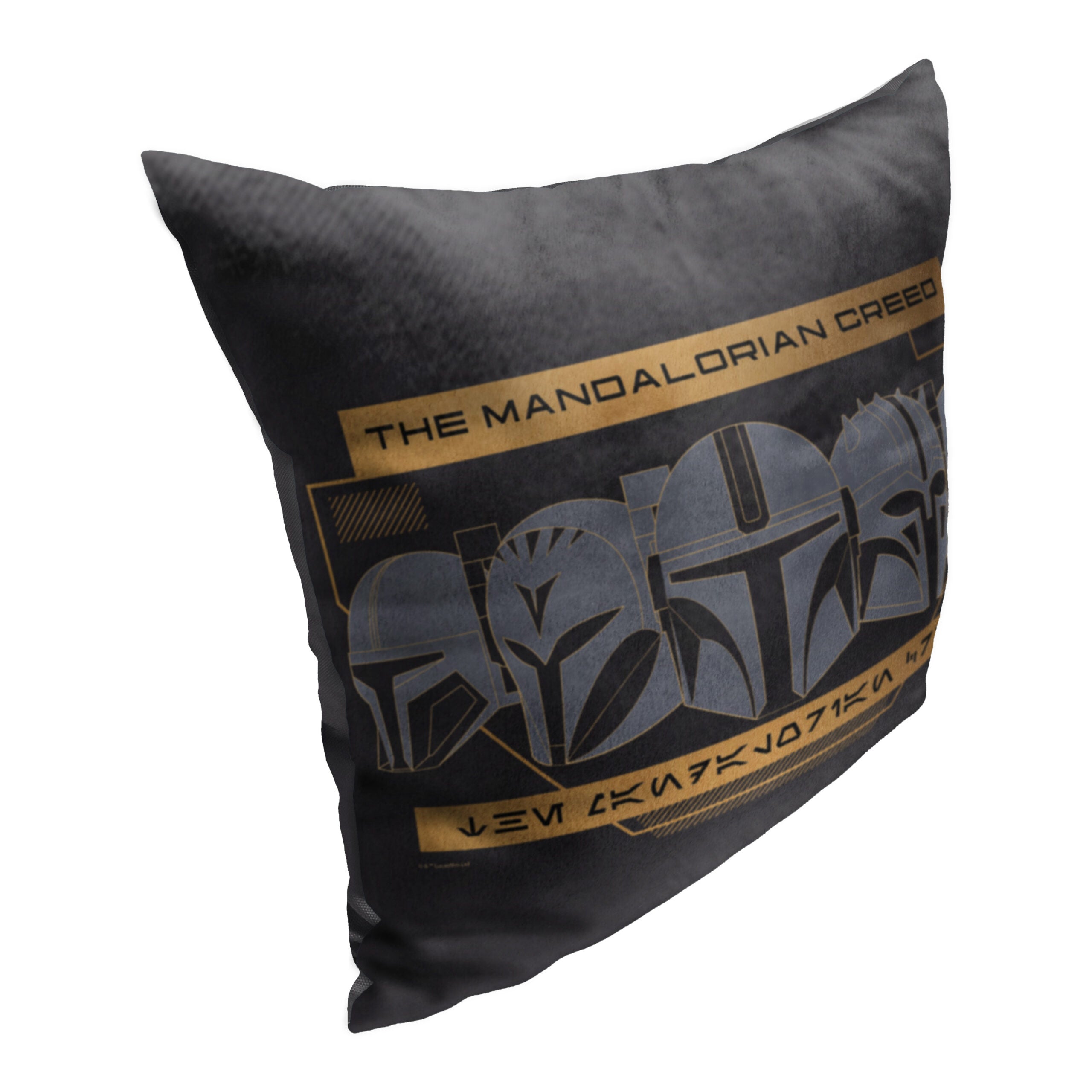 Disney Star Wars The Mandalorian Mandalorian Creed Throw Pillow 18x18 Inches