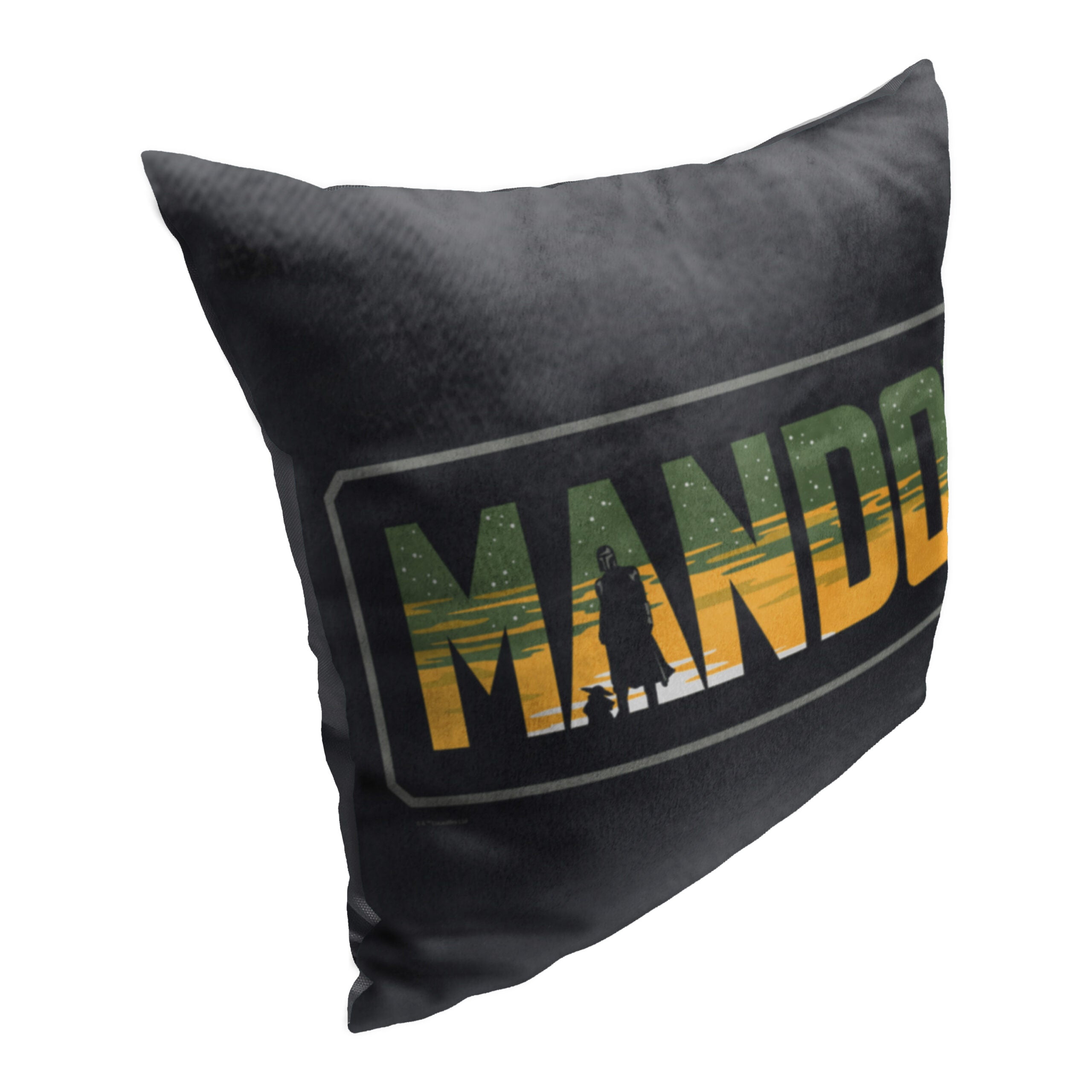 Disney Star Wars The Mandalorian Mando Throw Pillow 18x18 Inches