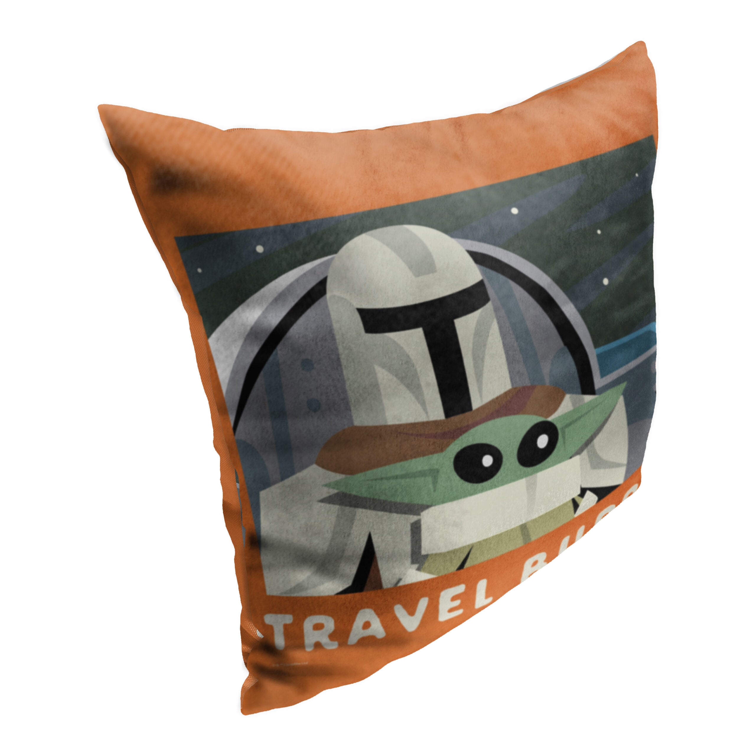 Disney Star Wars The Mandalorian Traveling Buddies Throw Pillow 18x18 Inches