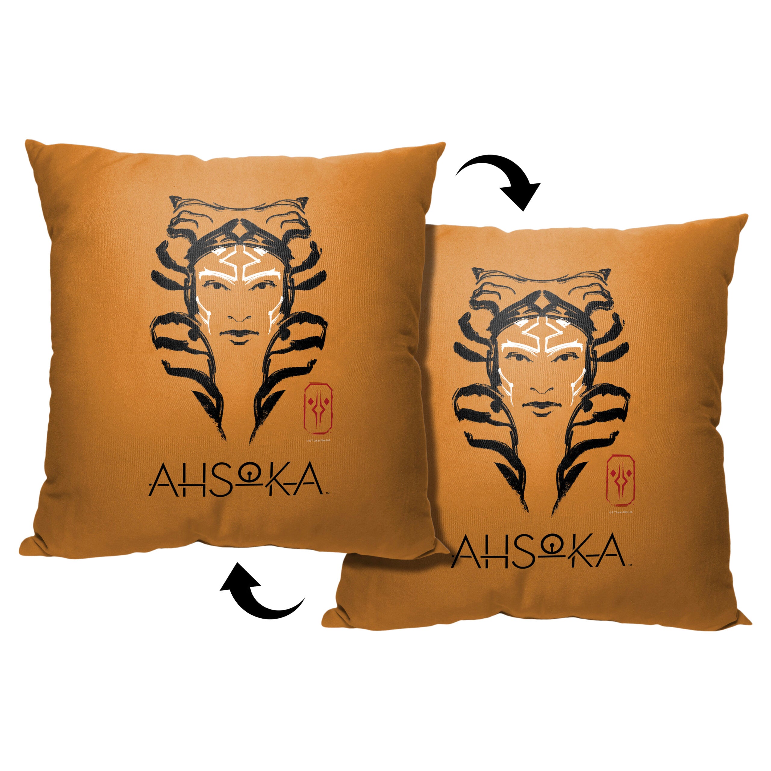 Disney Star Wars Ahsoka Brushstroke Ahsoka Throw Pillow 18x18 Inches