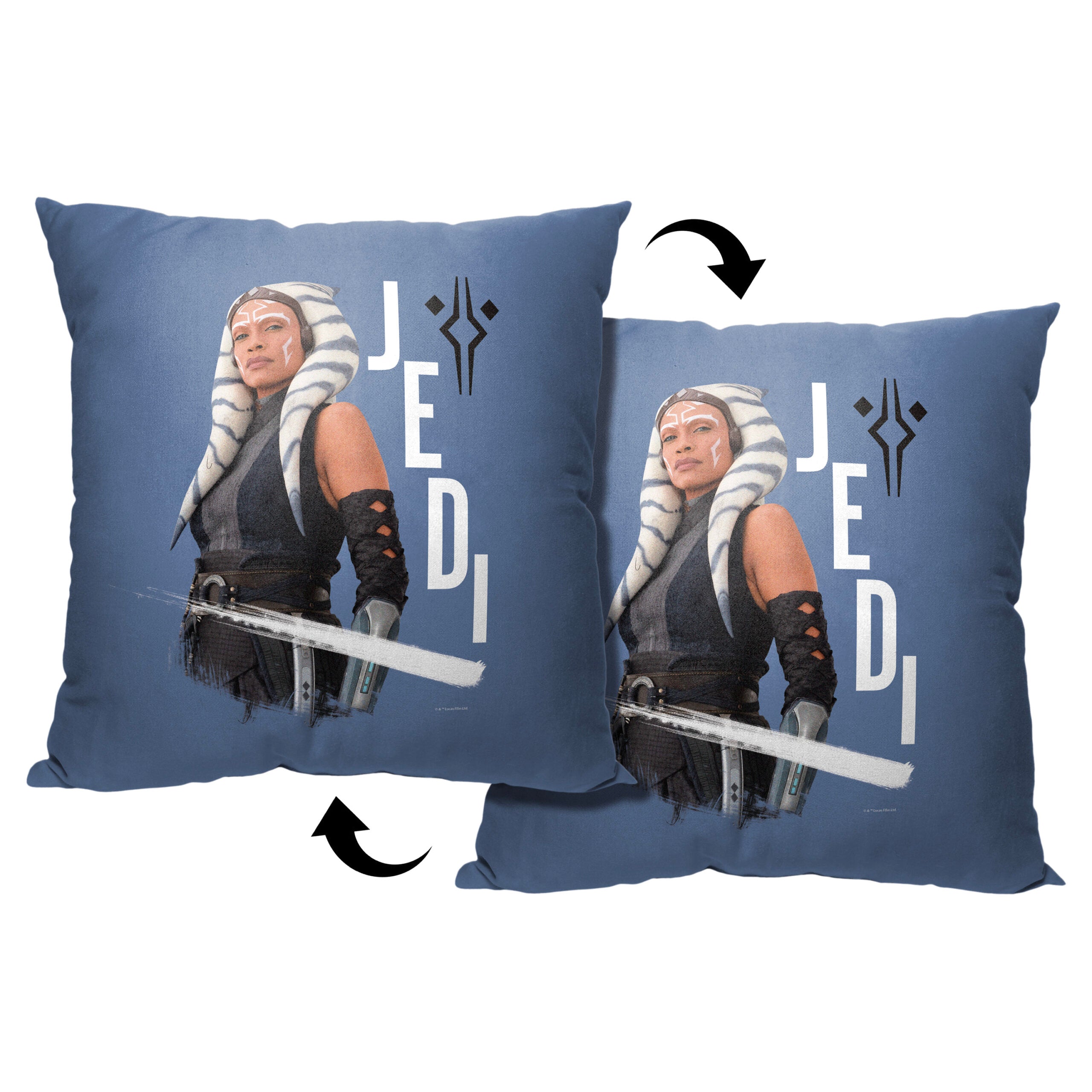 Disney Star Wars Ahsoka Jedi Ahsoka Tano Throw Pillow 18x18 Inches