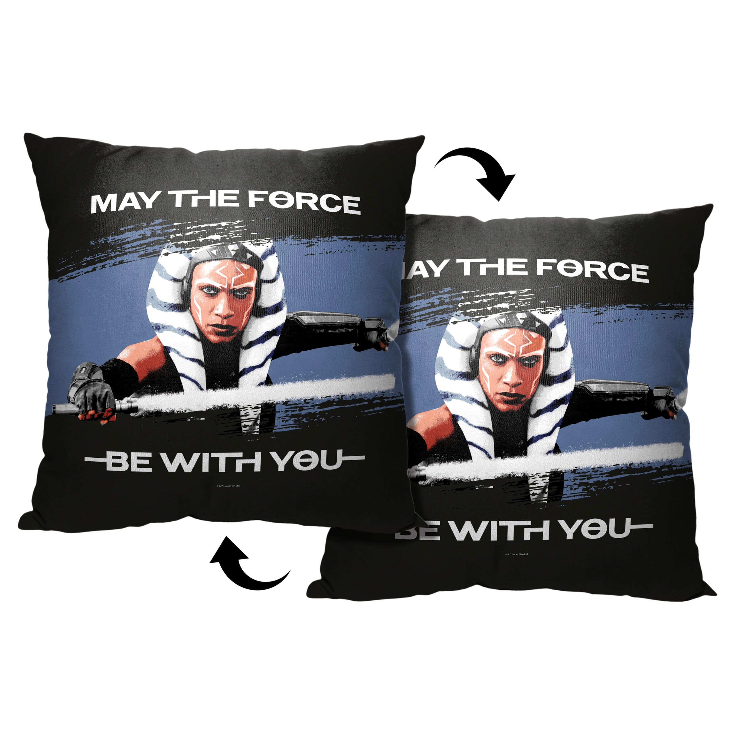 Disney Star Wars Ahsoka May The Force Throw Pillow 18x18 Inches