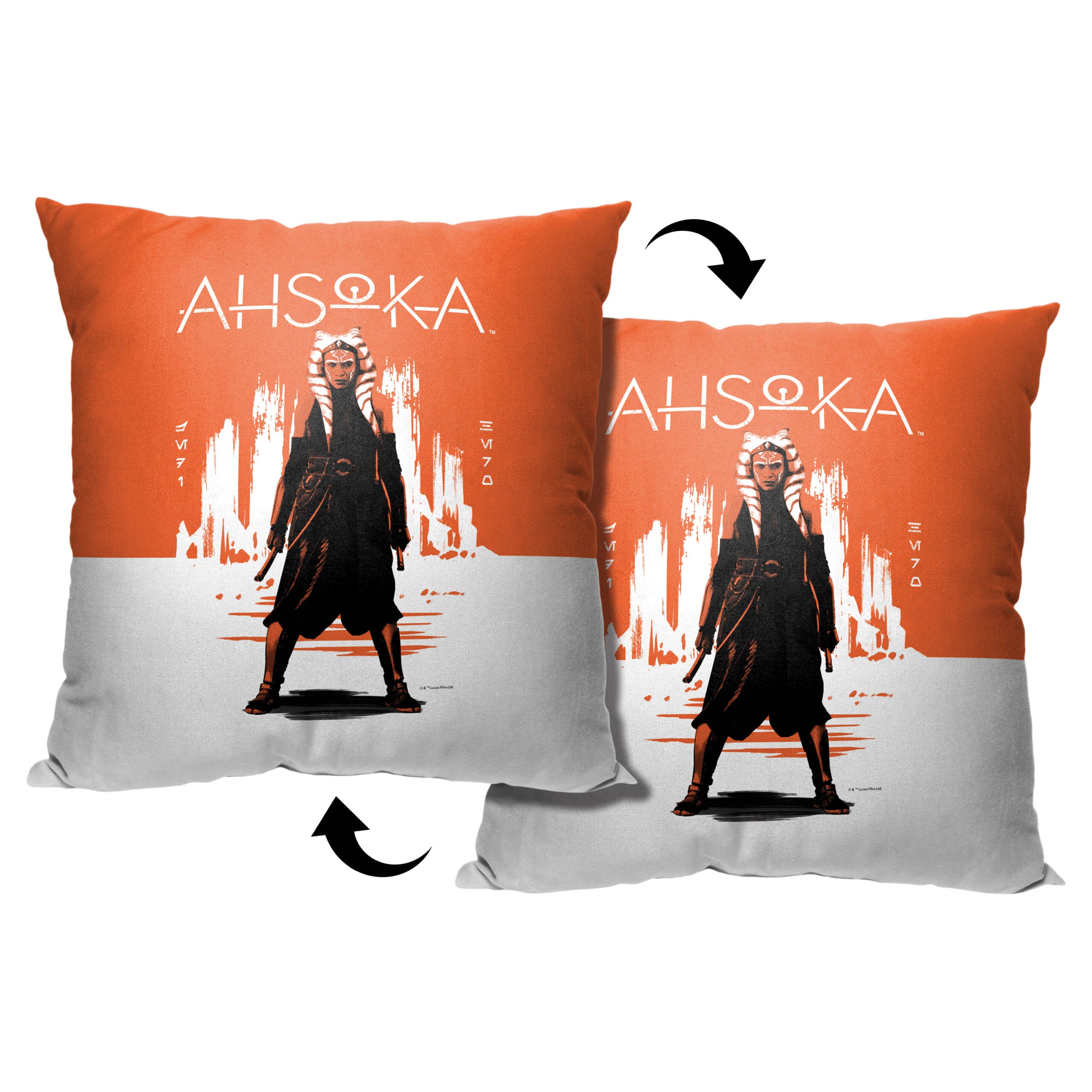 Disney Star Wars Ahsoka Stoic Throw Pillow 18x18 Inches