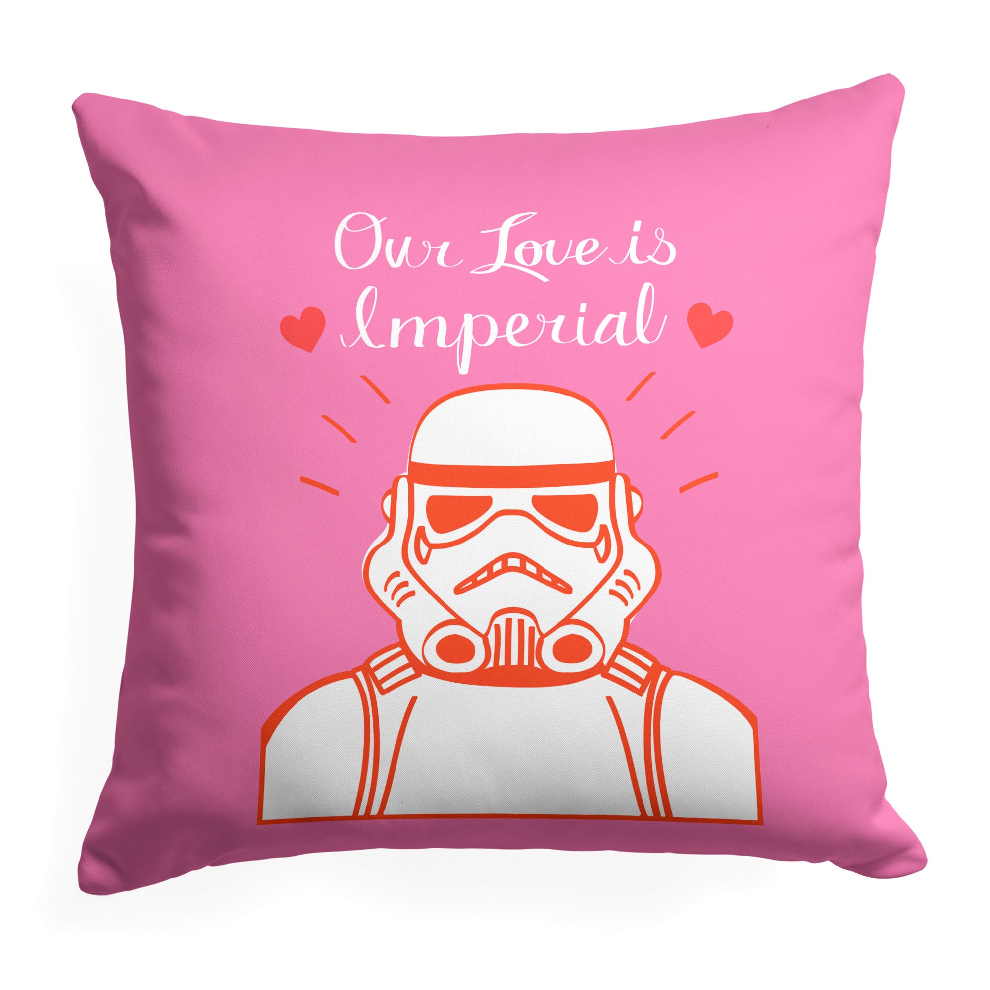 Disney Star Wars Valentine's Day Imperial Love Throw Pillow 18x18 Inches