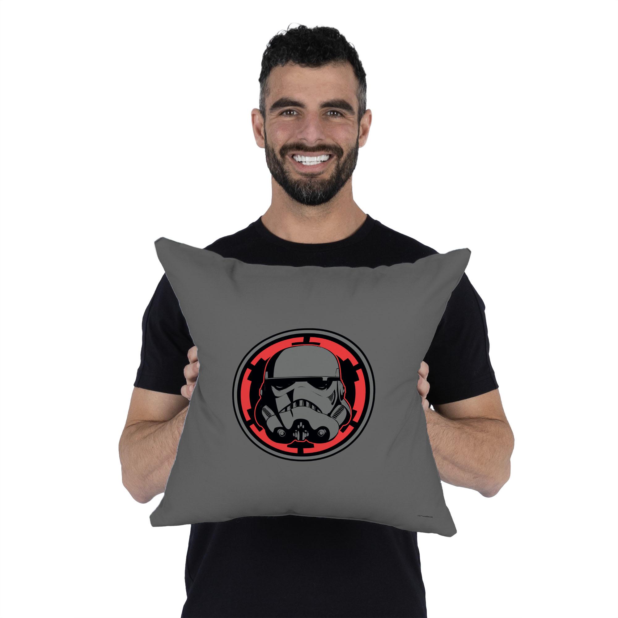 Disney Star Wars Trooper Badge Throw Pillow 18x18 Inches