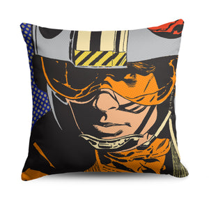 Disney Star Wars Classic Star Wars Pop Art Red 5 Luke Throw Pillow 18x18 Inches