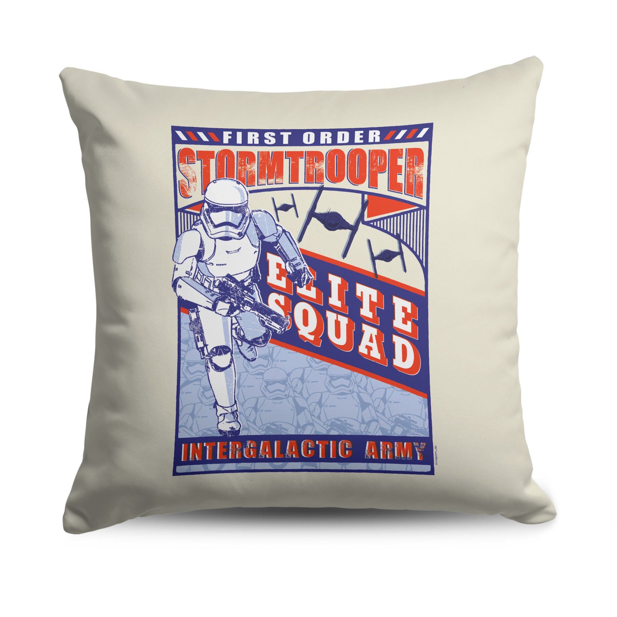 Disney Star Wars Episode 8 Vintage Signage Stormtroopers Throw Pillow 18×18 Inches