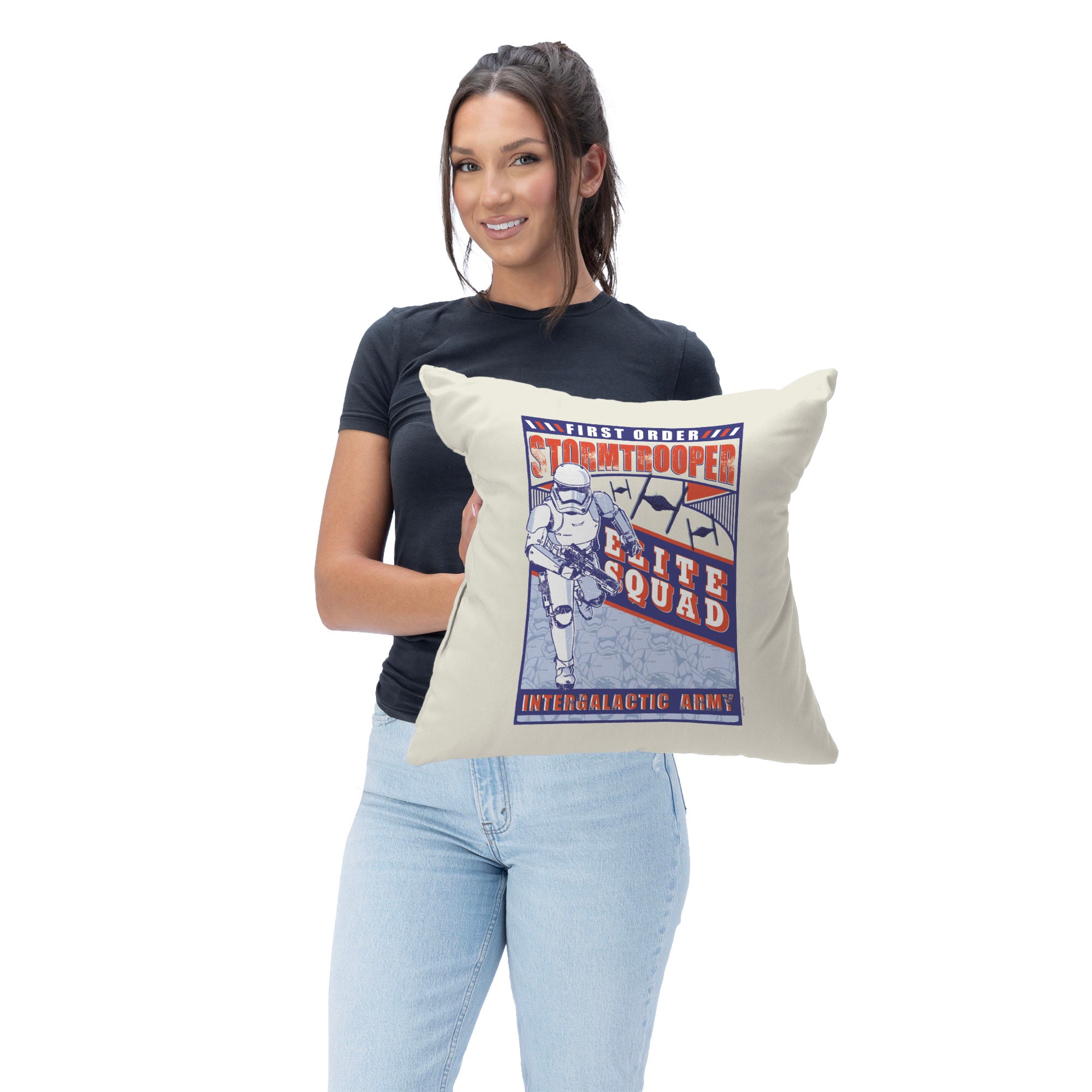 Disney Star Wars Episode 8 Vintage Signage Stormtroopers Throw Pillow 18×18 Inches