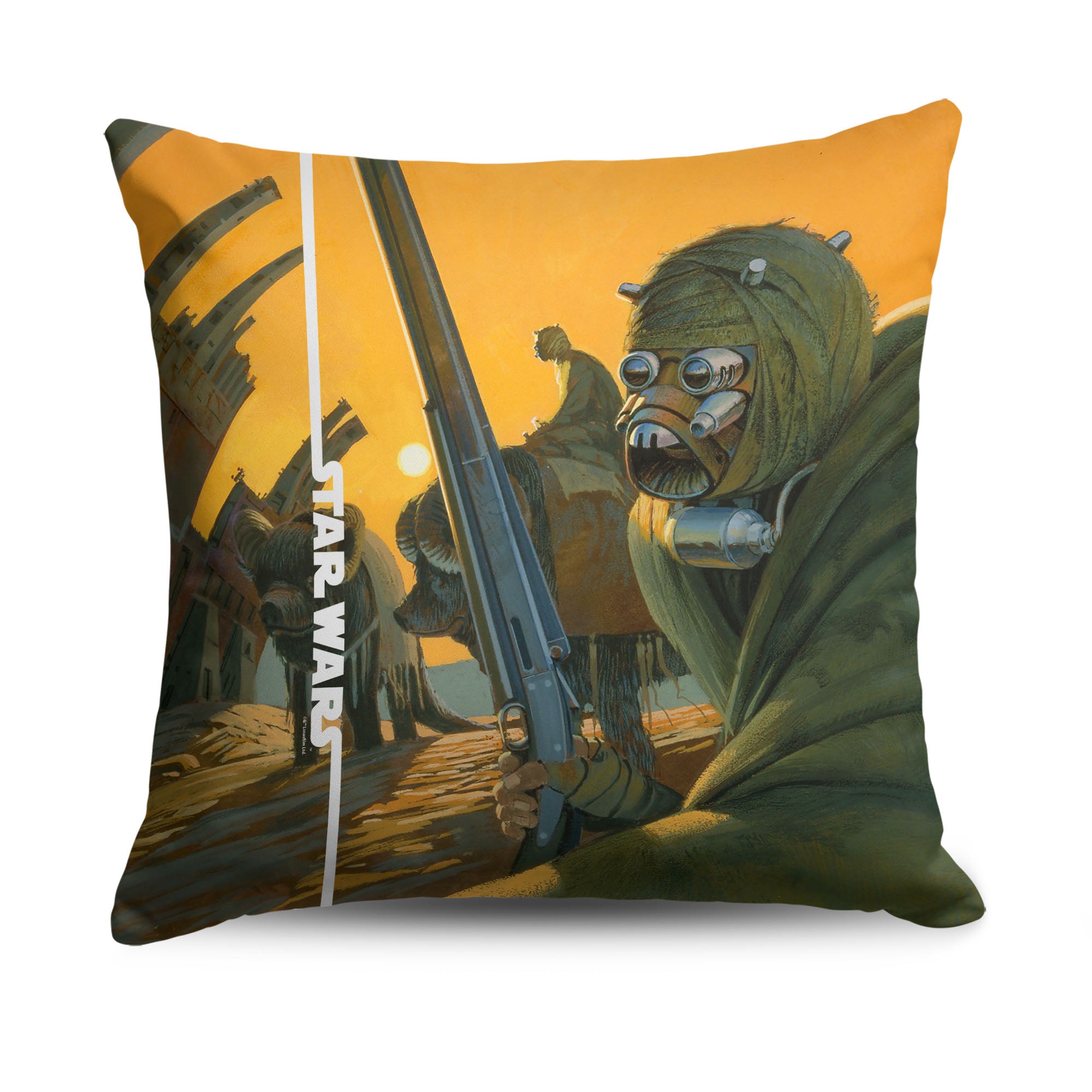 Disney Star Wars Classic Concepts Tusken Raiders Throw Pillow 18X18 Inches