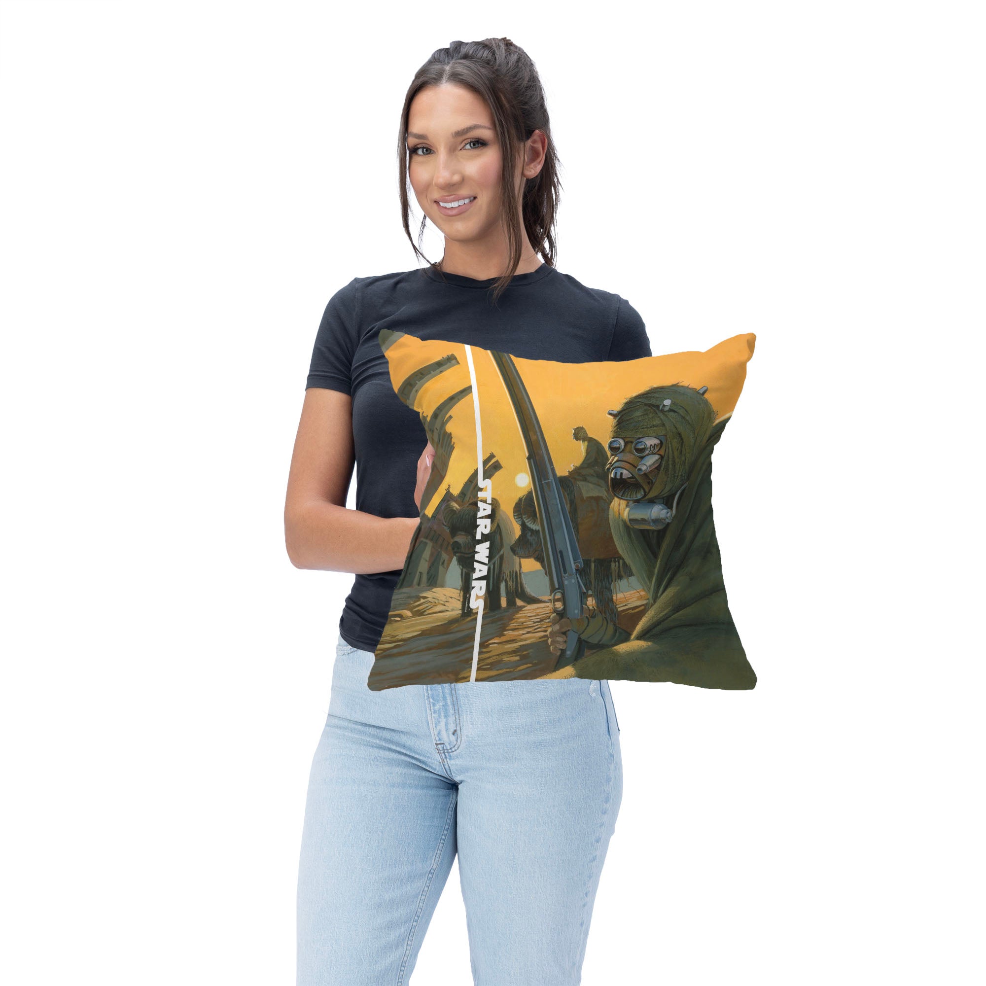 Disney Star Wars Classic Concepts Tusken Raiders Throw Pillow 18X18 Inches