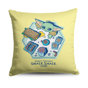 Lucas Star Wars The Mandalorian Snack Shack Throw Pillow 18x18 inches