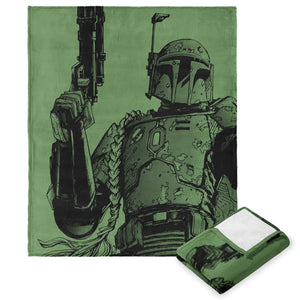 Disney Star Wars Classic Comic Books Boba Fett  Silk Touch Throw Blanket 40X50 Inches