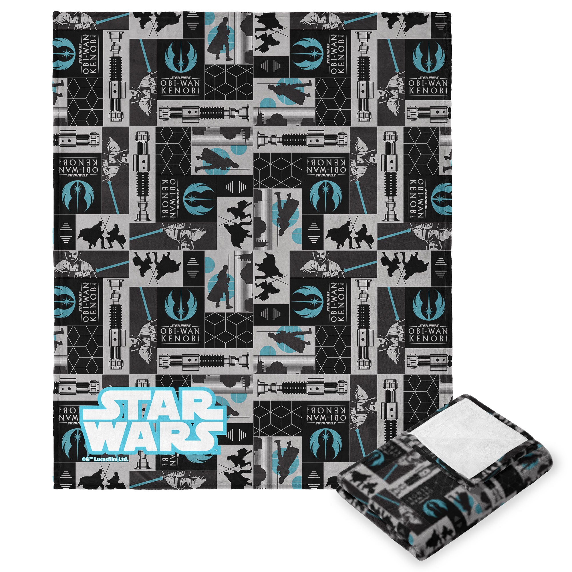 Disney Obi-Wan Obi-Wan Patterns Silk Touch Throw Blanket 40X50 Inches