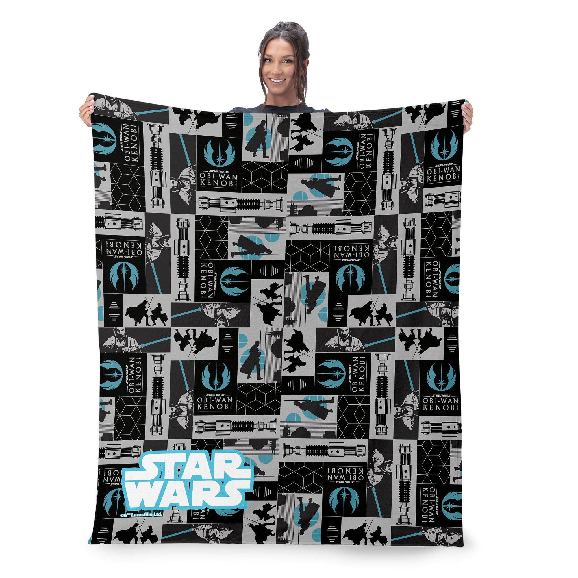 Disney Obi-Wan Obi-Wan Patterns Silk Touch Throw Blanket 40X50 Inches