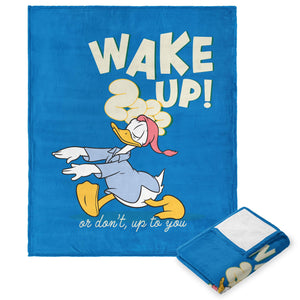 Disney Donald Duck Wake Up Silk Touch Throw Blanket 50x60 Inches