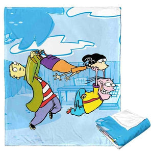 Cartoon Network Ed Edd N Eddy Running Through Silk Touch Throw Blanket 50x60 Inches