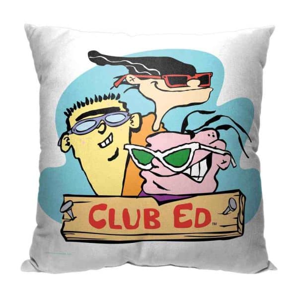 Cartoon Network Ed Edd N Eddy Club Ed Throw Pillow 18x18 Inches