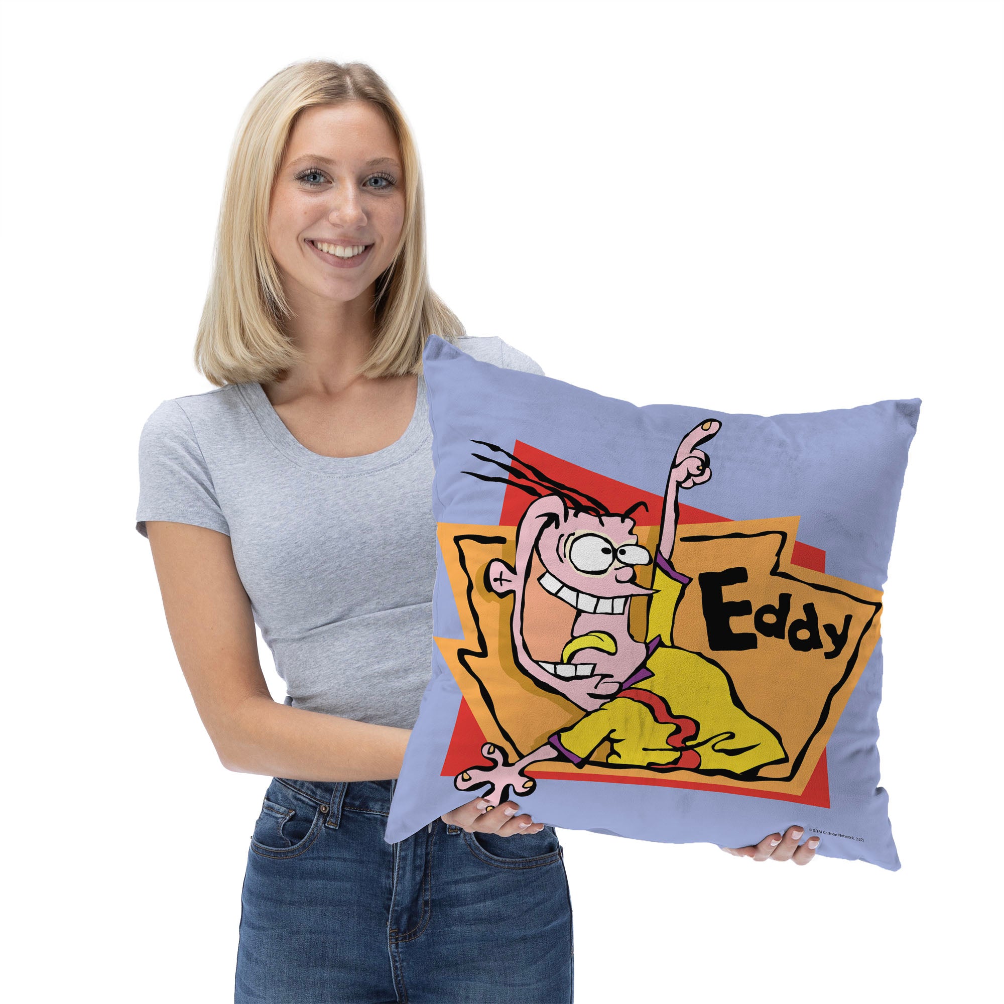 Cartoon Network Ed Edd N Eddy Eddy Throw Pillow 18x18 Inches