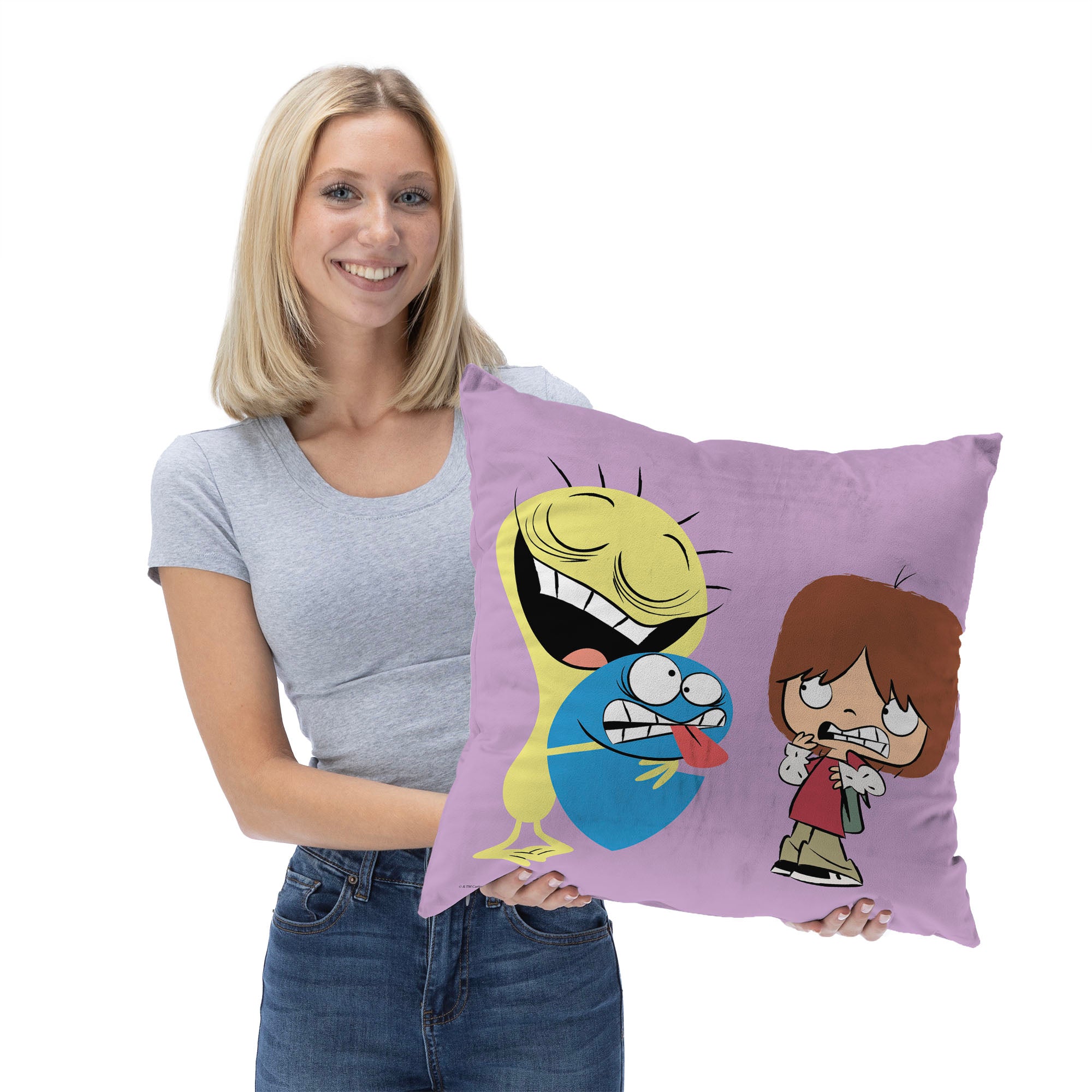 Cartoon Network Foster's Home For Imaginary Friends Bring It In Throw Pillow 18x18 inches