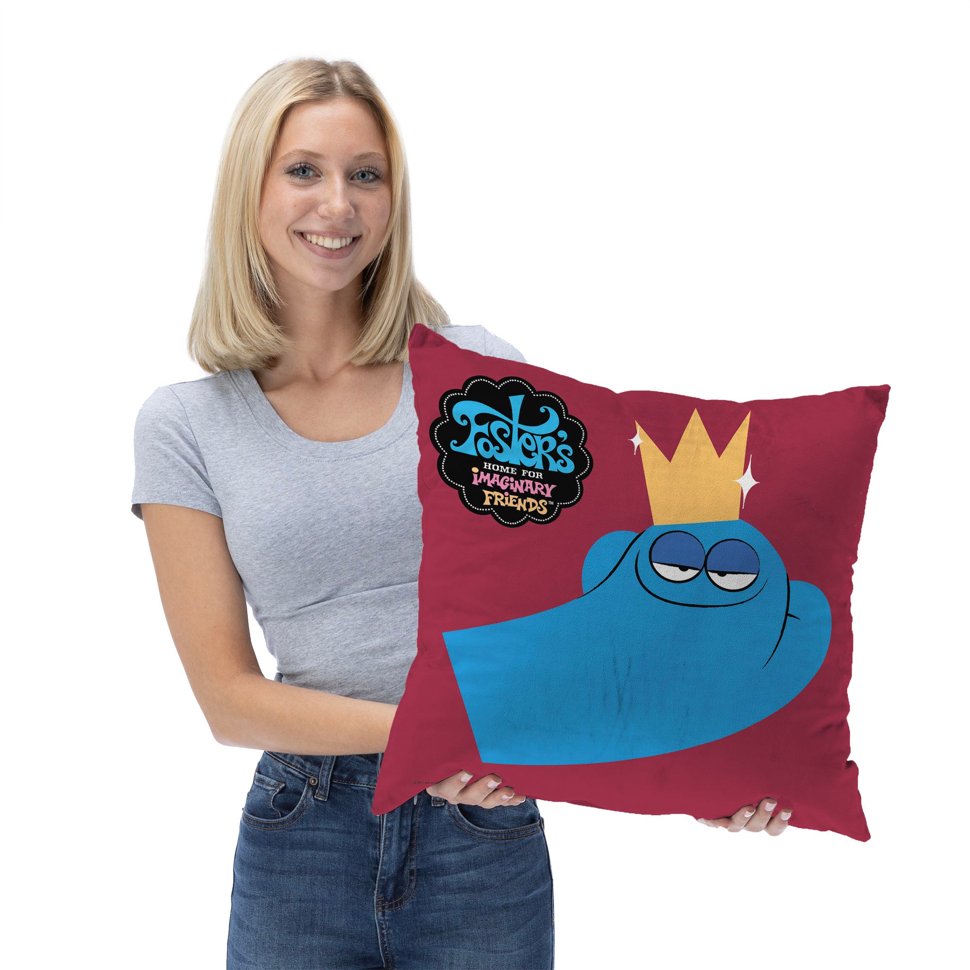 Cartoon Network Foster's Home For Imaginary Friends King Bloo Throw Pillow 18x18 inches