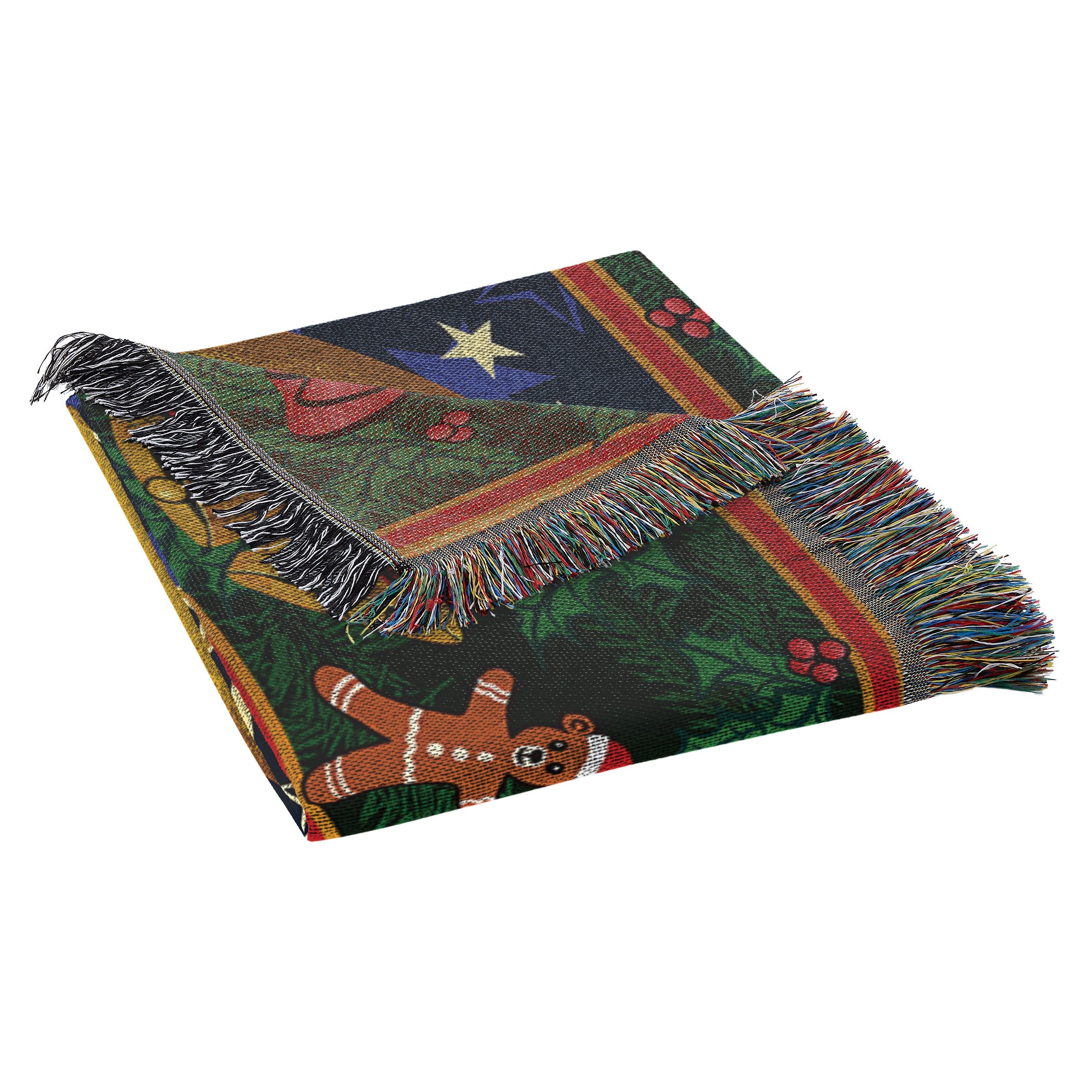 Holiday Bears Tapestry Throw Blanket 48x60 Inches