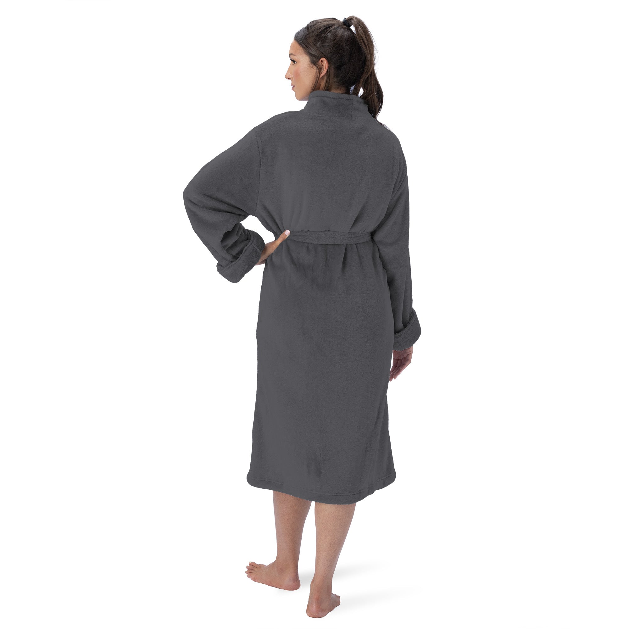 Northwest Unisex Jet Black Silk Touch S/M Robe 23x41 Inches