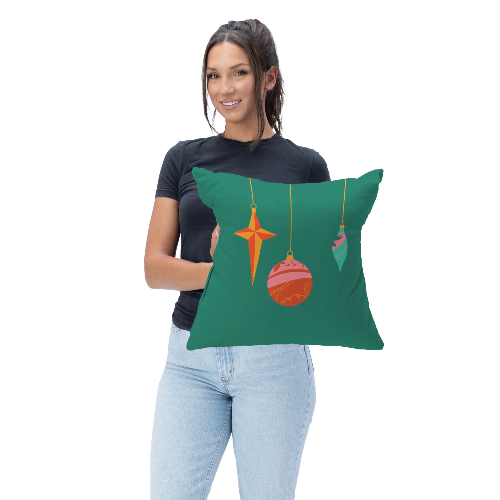 Ornaments Throw Pillow 18X18 Inches