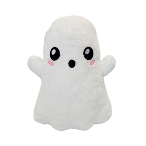 Halloween Ghost Glow in the Dark Faux Fur Plush Pillow