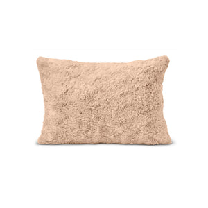 HGTV Curlicue Faux Fur Pillow Nomadic Desert 14 x 20 inches