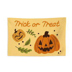 Halloween Jack O Lantern Leaves Wall Hanging, 24x36 inches